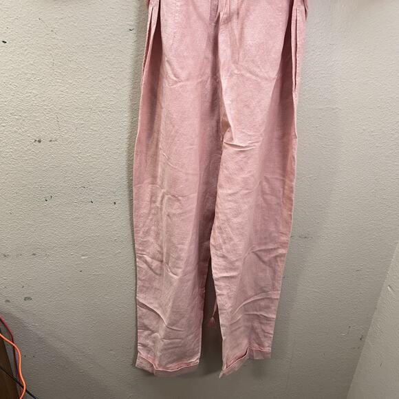 NWT Madewell Linen-Blend Puff Sleeve Wide-Leg Jumpsuit SZ S Minimalist Coveralls - Picture 9 of 12